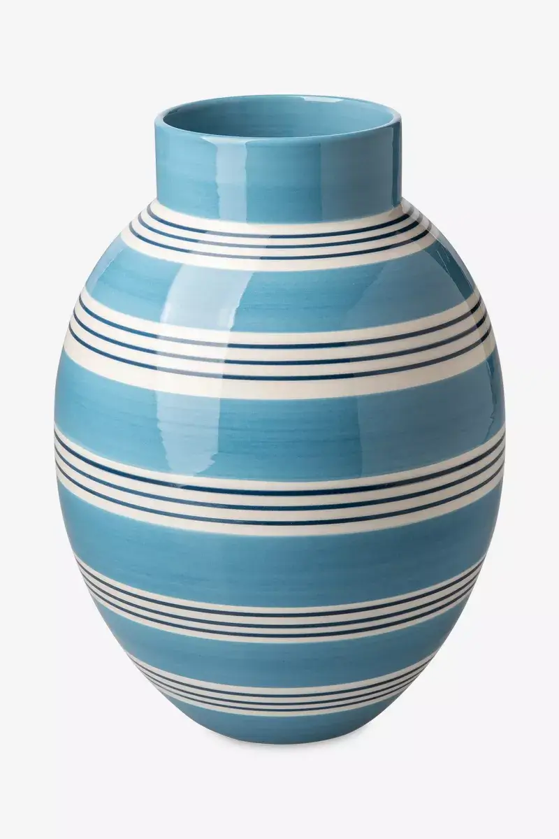 Green striped bowl